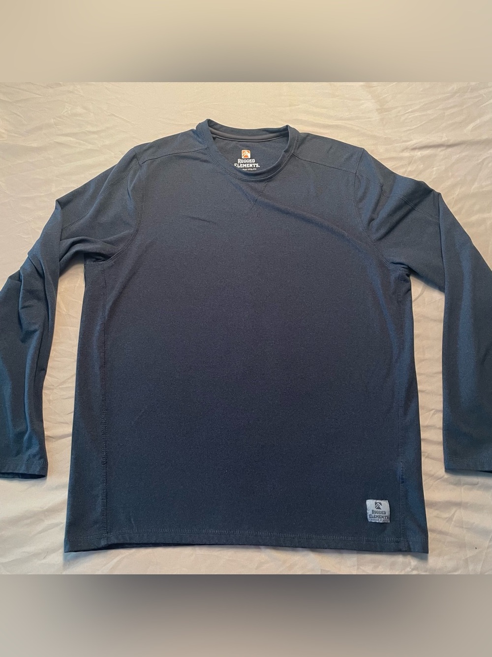 Rugged Elements Durable Utility Lightweight Pullover Gray/Blue Long Sleeve